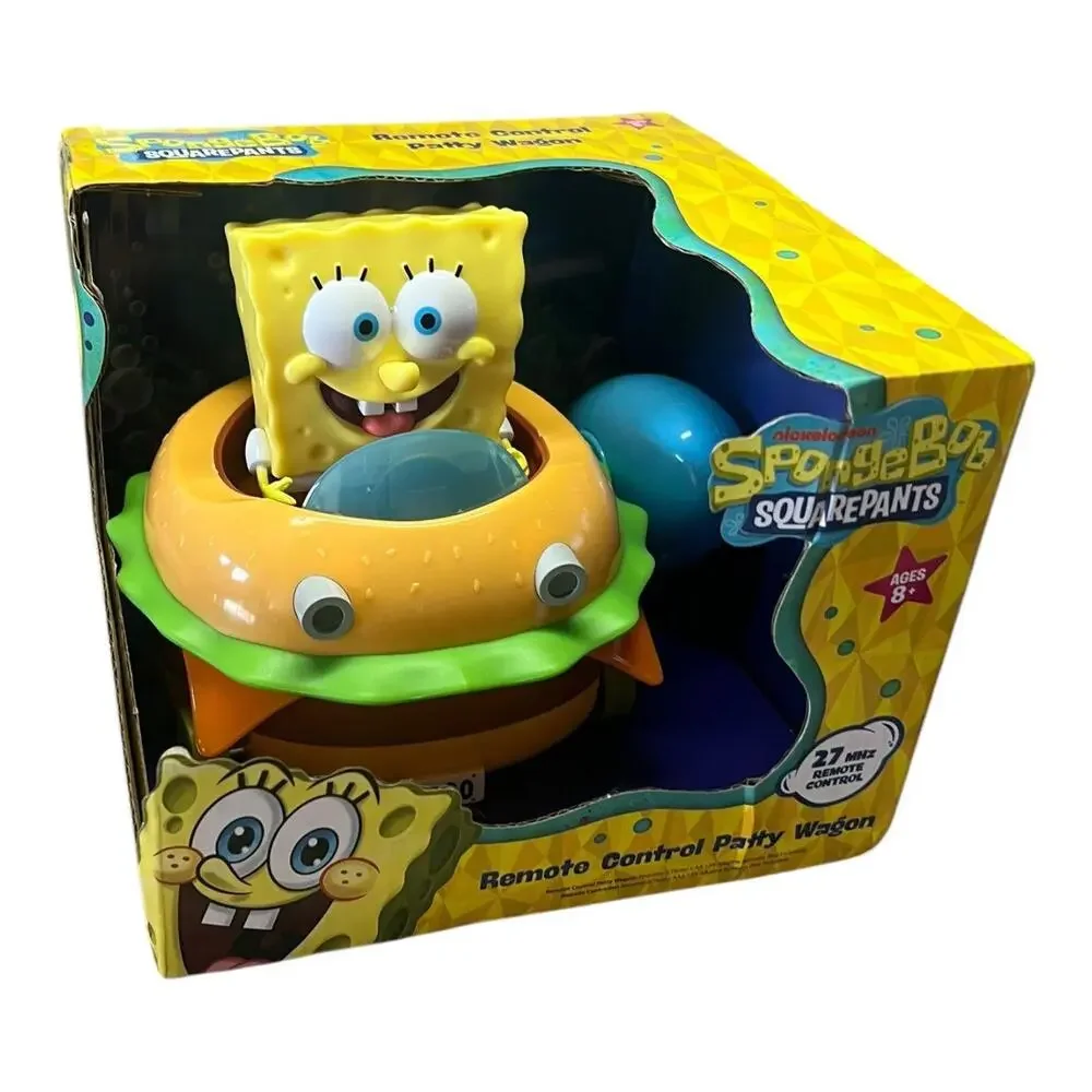 SPONGEBOB SQUAREPANTS PATTY WAGON BURGER Remote Control Toy Wireless New In Box